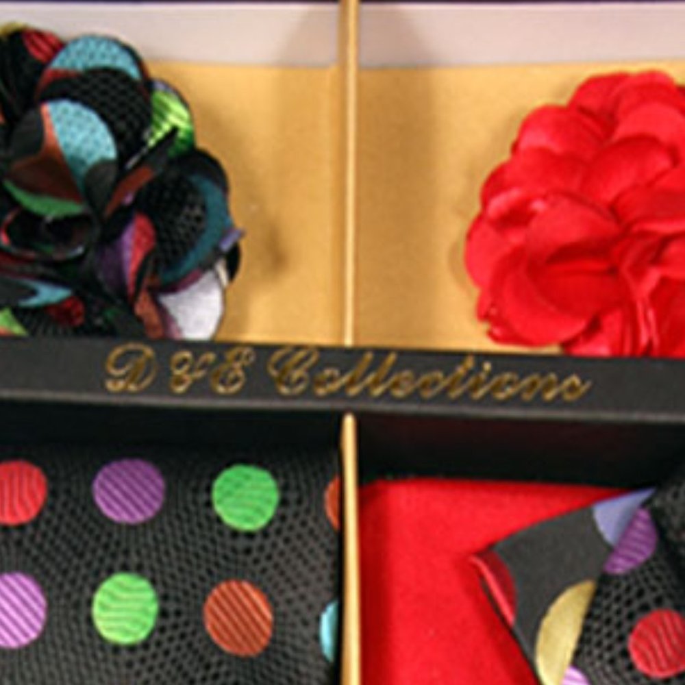 Daniel Ellissa Polkadot Bow & Neck Tie 6 Set - Picture 6 of 6